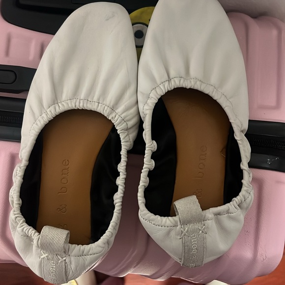 Rag & Bone Elly Ballet Flat in White - Picture 9 of 9